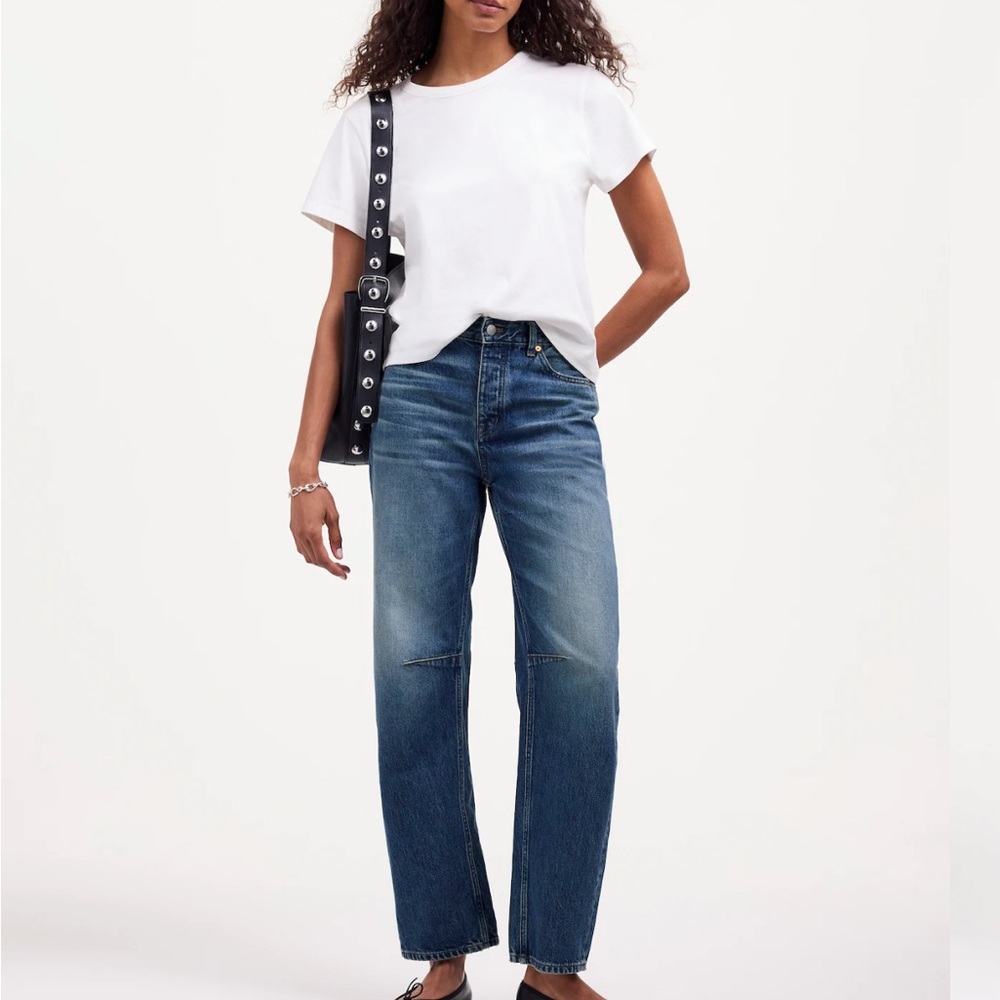 Madewell Darted Barrel-Leg Jean